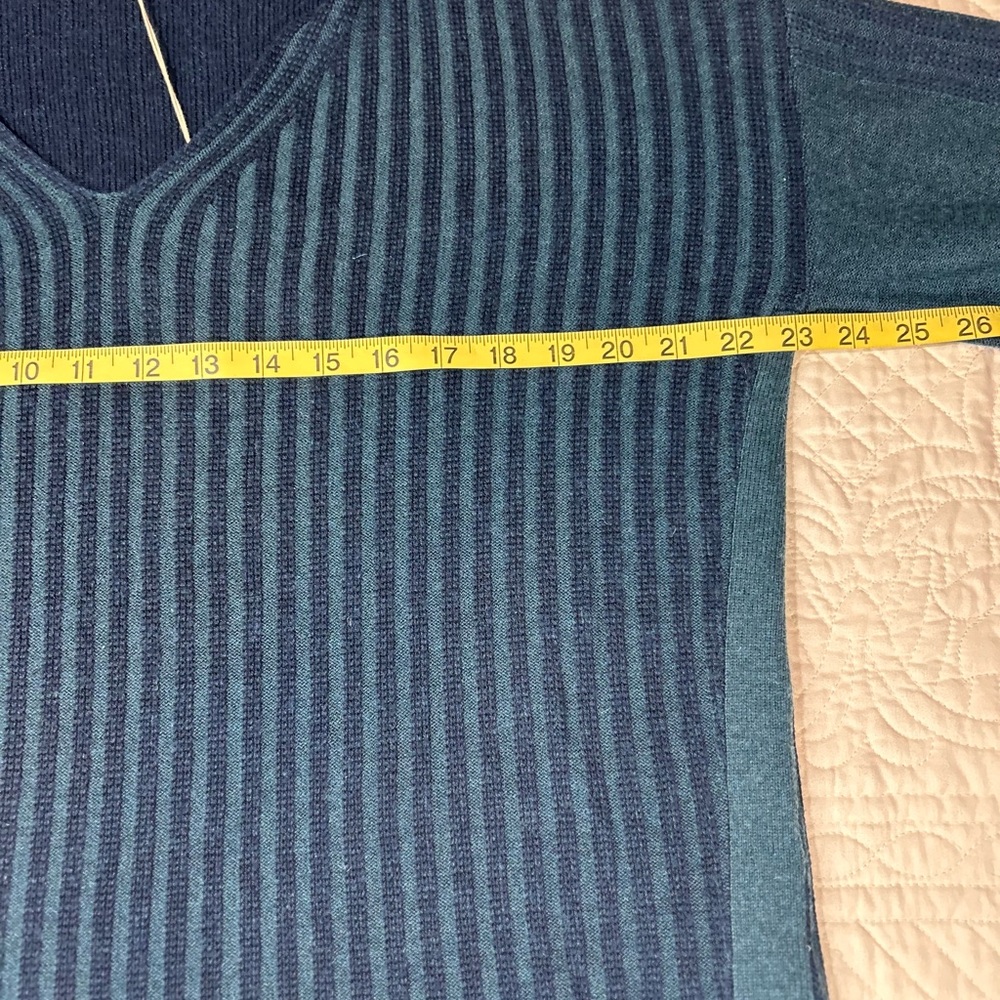 Smartwool Shadow Pine Colorblock Sweater Twilight Blue Heather Women’s Size XL - Picture 12 of 13